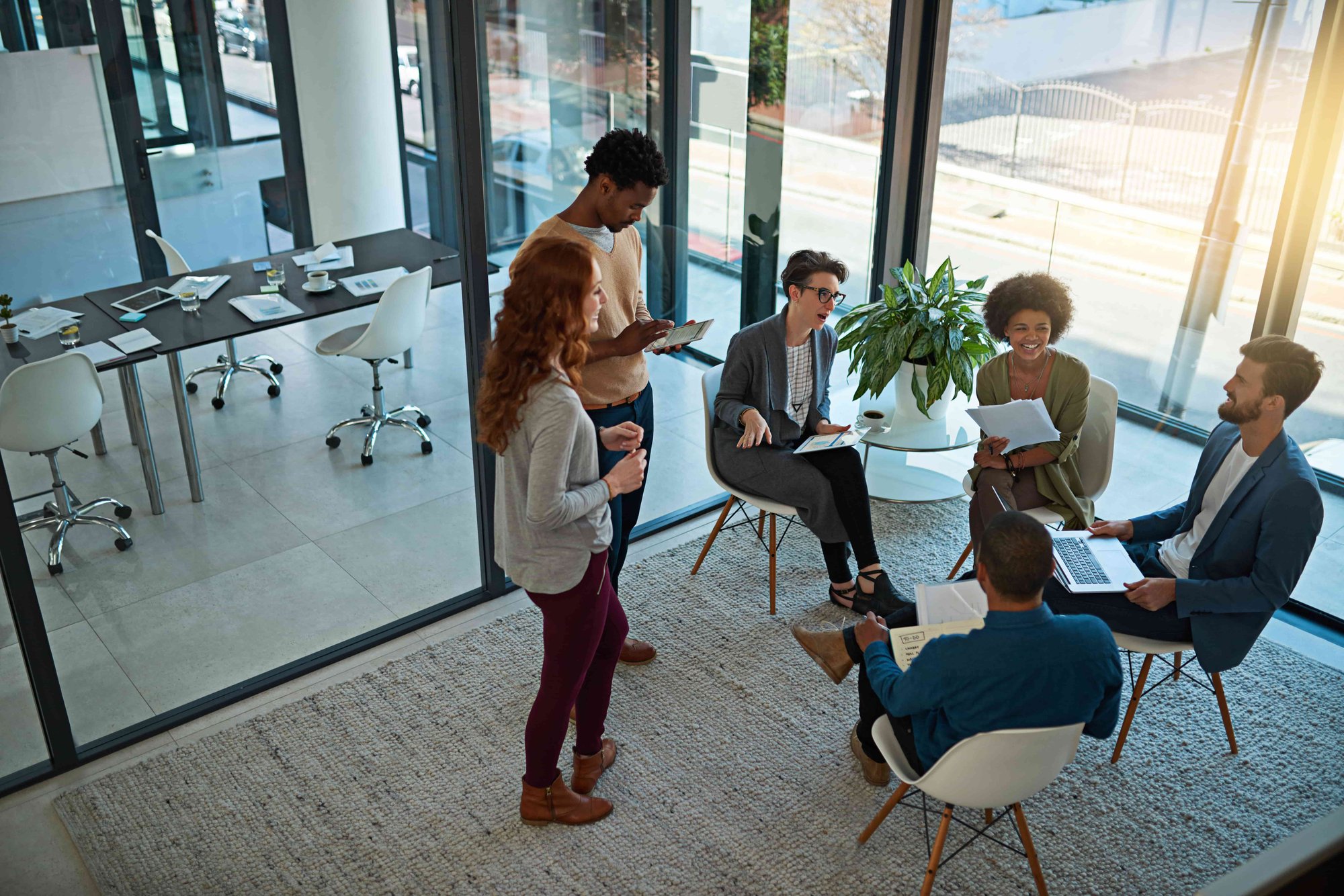 group of creatives having a meeting